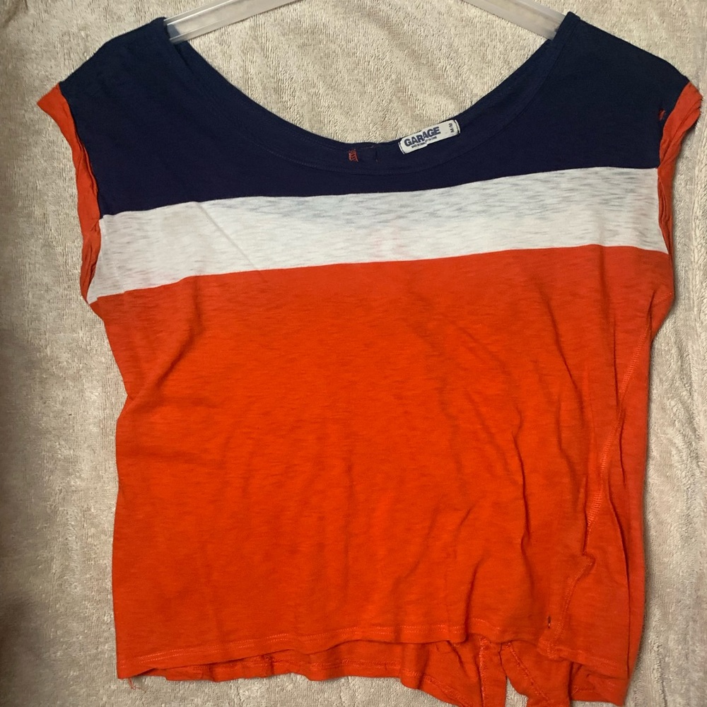Colorful top from Garage. Beautiful shirt!